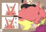 annoyed anthro anus backsack balls bottomwear bottomwear_down butt clothed clothing crouching genitals male melting pants pants_down partially_clothed shirt solo tail topwear drstrangeluvve nintendo pokemon blaziken generation_3_pokemon pokemon_(species)