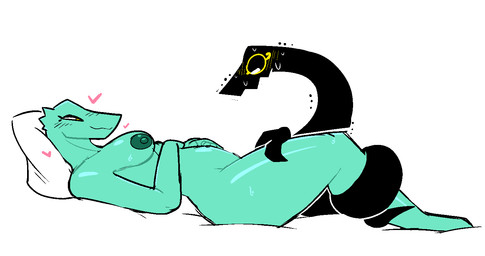 duo female male male/female nude penetration gonda keching ghost reptile scalie spirit