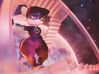 anthro big_butt butt cosmic_background fangs femboy freckles heterochromia huge_butt leaning_on_wall male neutral_expression overbite_fang solo space space_background stairs standing teeth thick_thighs onyxsplash aphex_twin sega sonic_the_hedgehog_(series) fan_character vincent_(onyxsplash) canid canine canis chihuahua domestic_dog gaia mammal toy_dog 3d_(artwork) 4:3 digital_media_(artwork) hi_res