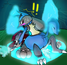 ambiguous_gender anthro bdsm black_body black_fur blue_body blue_fur blush bodily_fluids bound cowgirl_position crying cum cum_inside duo embarrassed eyes_closed forced from_front_position fur genital_fluids looking_back male male/ambiguous on_bottom on_top pinned rape red_eyes sex straddling tears water yellow_body yellow_fur bluelulucario nintendo pokemon canid canine generation_4_pokemon lucario mammal pokemon_(species) weavile 2012 grandfathered_content