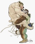 abdominal_bulge anal anal_penetration anthro back_muscles balls barazoku biceps big_balls big_muscles big_penis bodily_fluids brown_body butt carrying_another carrying_partner claws cum cum_in_ass cum_inside cum_on_face dominant dominant_male duo ejaculation facial_hair feet fur genital_fluids genitals huge_muscles humanoid_feet humanoid_genitalia humanoid_hands humanoid_penis male male/male multicolored_body multicolored_fur muscular muscular_anthro muscular_male nude orgasm pawpads penetration penis plantigrade sex smile stand_and_carry_position standing standing_sex thick_penis triceps two_tone_body two_tone_fur white_body white_fur nightterror grimfaust_(nightterror) styrling bear canid canine canis domestic_dog gulonine mammal mustelid musteline polar_bear ursine wolverine absurd_res hi_res