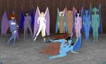 angela_(gargoyles) anthro balls bat_wings black_hair black_wings blonde_hair blue_body blue_skin blue_wings bodily_fluids bottomwear breasts brooklyn_(gargoyles) brown_hair clothed clothing cum cum_in_pussy cum_inside delilah_(gargoyles) demona_(gargoyles) desdemona_(gargoyles) digitigrade disney dominant equid equine erection fab3716 female gargoyle gargoyles genital_fluids genitals glowing glowing_eyes green_eyes group hair hooves horn humanoid irl_trace loincloth male mammal membrane_(anatomy) membranous_wings midriff monster_girl_(genre) mythological_creature mythological_equine mythology navel nipple_outline nipples nude obsidiana ophelia_(gargoyles) penis pink_wings pubes purple_wings pussy red_hair sora_(gargoyles) submissive turquesa una under_boob undressing unguligrade unicorn unicorn_horn white_body white_hair white_skin wings