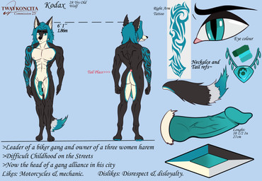 abs anthro back_muscles big_muscles big_pecs big_penis blue_background blue_body blue_eyes blue_hair blue_tattoo body_size_growth color_swatch dominant fluffy fluffy_tail genitals grey_body hair jewelry long_hair male musclegut muscular muscular_anthro muscular_arms muscular_male muscular_thighs necklace nude pecs penis simple_background size_transformation solo stated_age stated_height stated_species tail tattoo text transformation undressed white_body twaykoncita fan_character canid canine canis mammal wolf 2025 absurd_res english_text hi_res model_sheet watermark