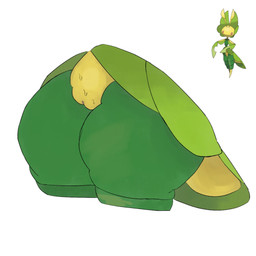 anthro arthropod_abdomen big_butt bodily_fluids butt crotch_focus female female_anthro genital_focus genitals green_body humanoid_genitalia humanoid_vulva plant solo sweat sweatdrop sweaty_genitalia sweaty_vulva thick_thighs vulva vulva_focus wide_hips yellow_body akuro_kitty nintendo pokemon arthropod elemental_creature flora_fauna generation_5_pokemon insect leavanny pokemon_(species) 1:1 2026 digital_drawing_(artwork) digital_media_(artwork) hi_res reference_image