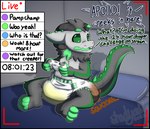 3_toes 4_claws anthro apollo_(shadyadi1) asking asking_another asking_what bed bedroom black_border bodily_fluids border challenge chat claws clothed clothing controller derived_sound_effect dialogue diaper diaper_fetish diaper_only diaper_use ear_spikes element_drop_shadow eyebrows feces feet furniture game_controller gaming genital_fluids green_eyebrows green_eyes heart_font heart_font_signature heart_in_signature heart_symbol holding_controller holding_game_controller holding_object livestream male messy_diaper name_drop name_in_dialogue neck_tuft number offscreen_character onomatopoeia pillow pooping question raised_leg smelly soiled_diaper soiling soiling_diaper solo sound_effects spiked_ears spiked_tail spikes spikes_(anatomy) squish_(sound_effect) stink_fumes stink_lines stream_chat streaming tail talking_to_another text text_drop_shadow text_emphasis time_period timer toes topless tuft unclean_diaper urine used_diaper wearing_diaper wet_diaper wetting wetting_diaper wireless_controller shadyadi microsoft xbox xbox_360 xbox_game_studios apollo_(shadyadi) wickerbeast 2022 english_text hi_res shaded signature url