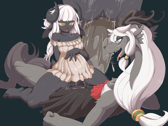 2018 anthro antlers black_background blush breasts caprine clothing cowgirl_position dark_fur dark_skin female fur hair hooves horn male male/female male_penetrating mammal on_top orgasm pata penetration penis pregnant pussy_juice sex sheep simple_background size_difference tongue unknown_species vaginal vaginal_penetration weiß_(paledrake) white_hair zinnia_una_(paledrake) zuzu_(paledrake)
Rating: Explicit
Score: 10
User: Paledrake
Date: July 19, 2018 2018 anthro antlers black_background blush breasts caprine clothing cowgirl_position dark_fur dark_skin female fur hair hooves horn male male/female male_penetrating mammal on_top orgasm pata penetration penis pregnant pussy_juice sex sheep simple_background size_difference tongue unknown_species vaginal vaginal_penetration weiß_(paledrake) white_hair zinnia_una_(paledrake) zuzu_(paledrake)
Rating: Explicit
Score: 10
User: Paledrake
Date: July 19, 2018