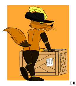 amputee anthro box butt clothing container disability hat hat_only headgear headgear_only headwear headwear_only looking_at_viewer male mostly_nude nude prosthetic prosthetic_arm prosthetic_leg prosthetic_limb short solo tail erotic_diversion reynault_(oldentale) canid canine enfield fox mammal monster absurd_res hi_res