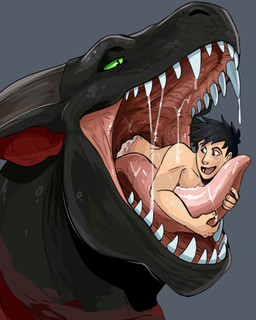 black_body black_hair black_scales bodily_fluids drooling duo extreme_size_difference feral gaping_mouth green_eyes hair horn human_prey inside_mouth larger_feral larger_male looking_at_prey male male/male male_feral male_human mouth_shot multicolored_body nude open_mouth oral_vore red_body red_scales safe_vore saliva saliva_string scales sharp_teeth size_difference smaller_human smaller_male smile soft_vore swallowing teeth throat tongue tongue_grab two_tone_body vore willing_prey swampjaws mythology crimson_(crimsoncreaturecreations) nero_(shorty) dragon human mammal mythological_creature mythological_scalie scalie 4:5 hi_res