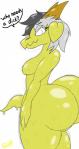 anthro big_butt breasts butt female hair huge_butt looking_at_viewer non-mammal_breasts nude simple_background slime solo gita mythology gita_(character) dragon goo_creature mythological_creature mythological_scalie scalie 2019 colored digital_drawing_(artwork) digital_media_(artwork) hi_res signature