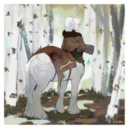 animal_ears border clothed clothed_female clothed_taur clothing duo female feral fur hair outside plant solo_focus tree white_body white_border white_fur white_hair winter_jacket tabithaqu european_mythology greek_mythology mythology centaur deer equid equid_taur humanoid_taur mammal mammal_taur taur 1:1 hi_res