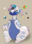 female grey_background simple_background solo tail nintendo pokemon tali_tigerfish generation_6_pokemon goodra hybrid norwegian_alfheim_dragon pokemon_(species) 3:4