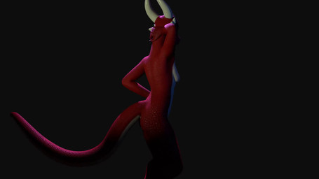 anthro anus black_background breasts cocked_hip dancing female female_anthro genitals hand_behind_head hand_on_hip hip_sway nipples nude pose raised_arm red_body red_scales scales simple_background slim small_breasts solo standing tail vulva mysteryboy18 maxnoward_(modeler) mythology dragon mythological_creature mythological_scalie scalie 16:9 3d_(artwork) 3d_animation animated digital_media_(artwork) hi_res loop no_sound short_playtime video widescreen