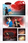 all_fours anthro bottomless clothed clothing coat duo eye_color_transformation eyewear female glasses glasses_off hoodie hoodie_only male membrane_(anatomy) membranous_wings possession thought_bubble topwear topwear_only wings trpcafterdark cameroo_(character) deiser sedire_(deiser) demon human kangaroo macropod mammal marsupial spirit comic hi_res