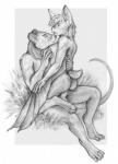 balls bat breast_grab breasts butt cowgirl_position eyes_closed female grass interspecies male mammal mouse on_top outside penetration penis rodent sex spread_legs spreading straight tanuki_(artist) vaginal vaginal_penetration wings
Rating: Explicit
Score: 12
User: JoeX
Date: April 07, 2014