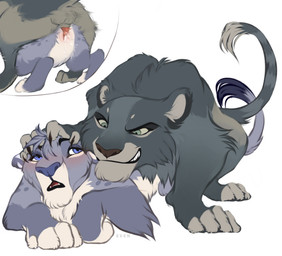 bedroom_eyes bodily_fluids cum cum_in_vagina cum_inside duo evil_grin female feral feral_on_feral feral_penetrated feral_penetrating feral_penetrating_feral fur genital_fluids genitals male male/female narrowed_eyes paws penetration penile penile_penetration penis quadruped seductive sex simple_background smile tail vaginal vaginal_penetration vulva white_background bessona tavi_(asonix) felid lion mammal pantherine hi_res