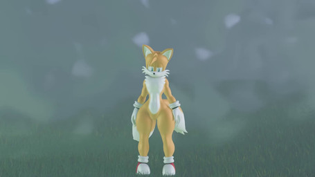 anthro big_butt butt femboy fog gesture hand_on_hip hands_on_hips looking_around looking_at_viewer male noticing smile smiling_at_viewer solo thick_thighs waving waving_at_viewer wide_hips angelic_endowment kabalmystic_(modeler) sega sonic_the_hedgehog_(series) miles_prower canid canine fox mammal red_fox true_fox 16:9 2026 3d_(artwork) 3d_animation animated blender_(artwork) digital_media_(artwork) no_sound short_playtime story story_in_description video widescreen