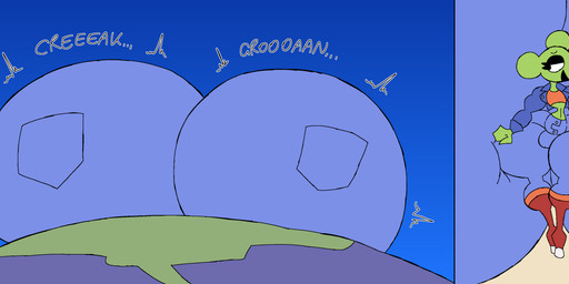 anthro astronomical_hyper big_butt boots bottom_heavy bottomwear bubble_butt butt butt_expansion clothing crop_top curvy_figure dialogue earth emanata expansion eyelashes femboy flash_emanata footwear freckled_face freckles fur green_body green_fur half-closed_eyes huge_butt hyper hyper_butt jacket knee_boots knee_highs legwear logo macro male midriff narrowed_eyes navel onomatopoeia pants planet shirt shoes small_waist solo sound_effects speech_bubble text thick_thighs topwear walking wide_hips thatdawgmurray randal_(thatdawgmurray) mammal mouse murid murine rodent absurd_res aliasing artist_logo artist_name digital_media_(artwork) english_text hi_res signature