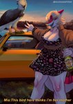 5_fingers anthro big_breasts big_tail blonde_hair blue_eyes blue_sky bone_frill breasts car cleavage clothed clothing detailed_background dialogue dress eyelashes female feral fingers frill_(anatomy) hair jacket long_tail looking_at_viewer multicolored_body multicolored_scales open_mouth open_smile outside red_body red_scales scales short_hair sky smile snout solo spiked_tail spikes spikes_(anatomy) tail talking_to_viewer text topwear two_tone_body two_tone_scales vehicle white_body white_scales deadassspider cavemanon_studios i_wani_hug_that_gator peroni accipitrid accipitriform avian bird dinosaur eagle hadrosaurid harpy_eagle ornithischian ornithopod parasaurolophus prehistoric_species reptile scalie 2024 absurd_res artist_name digital_drawing_(artwork) digital_media_(artwork) english_text hi_res watermark