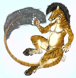 animal_genitalia anthro balls black_body black_fur black_hair brown_body brown_fur cloven_hooves fully_sheathed fur genitals hair hooves male male_anthro mane nipples nude nude_anthro nude_male pawpads pubes sheath simple_background slightly_chubby solo striped_body striped_fur stripes tan_body tan_fur tusks whiskers white_background yellow_eyes i-psilone mythology jalek_(heyriel) bovid bovine cattle dragon equid equine felid horse hybrid lion mammal mythological_creature mythological_scalie pantherine scalie suid suine sus_(pig) wild_boar 2017
