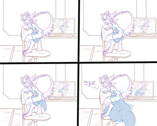 after_vore anthro balls big_balls big_bulge big_penis big_tail bodysuit bounce bulge camera camera_view casual_disposal casual_pooping casual_soiling chair claws clothed clothing computer crossed_arms crouching crowning_feces detailed_bulge digestion_implied disposal electronics excessive_feces fatal fatal_vore feathers feces front_view furniture genitals gesture hand_on_hip hard_feces hips_back hips_forward huge_balls huge_bulge huge_penis hyper hyper_feces hyper_feces_pile hyper_soiling implied_fatal intentional_soiling inviting inviting_viewer laptop leaning leaning_forward leaning_on_object leotard looking_at_viewer male male_pred paws penis pooping presenting raised_hips raised_tail rear_view recording recording_video revealing_outfit scat_disposal seductive selfie side_view size_difference skimpy skinsuit skintight_suit smaller_pred soiling soiling_bottomwear soiling_clothing soiling_pants soiling_shorts soiling_underwear solo spread_legs spreading squat_position squatting_pose suggestive suggestive_gesture tail teasing teasing_viewer text tight_bulges tight_clothing underwear video_camera vore conditional_dnp samagthrav2 huygen avali absurd_res comic english_text hi_res