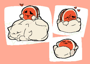 abdominal_bulge after_vore ambiguous_gender anthro anthro_prey belly belly_on_ground big_belly biped blush bodily_fluids digestion eyes_closed fatal_vore hand_on_belly heart_symbol huge_belly hyper hyper_belly not_furry_focus open_mouth resting_on_belly rumbling_stomach saliva sitting smile soft_vore solo unwilling_prey vore meatcanister taiko_no_tatsujin daniel_(meatcanister) donko_(taiko_no_tatsujin) animate_inanimate living_musical_instrument 2026 digital_media_(artwork) hi_res pixel_(artwork) sequence female_(lore)