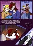 2015 ailurid anthro babystar biped canid canine canis clothing comic detailed_background dialogue digital_media_(artwork) english_text eyes_closed eyewear female fox fur glasses group hair hi_res hybrid jack_murdock male mammal nicole_murdock pregnancy_test pregnant rasile_murdock red_panda rodent sciurid shirt sitting sleeping text topwear tree_squirrel wolf young young_anthro zeezee_murdock