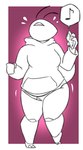 anthro briefs cellphone clothing dancing electronics female hoodie hoodie/briefs_meme overweight overweight_female phone smartphone solo tighty_whities topwear underwear white_briefs white_clothing white_underwear potoobrigham mel_(bigchallenges) ant arthropod hymenopteran insect 2022