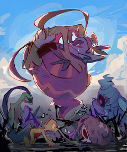 1_eye all_fours ambiguous_gender anthro belly blush blush_lines bodily_fluids carrying_another cloud crying duo_focus feral green_body grey_body group hand_on_hip hand_on_shoulder hug leaf leaf_tail lifted_by_hug markings nuzzling plant red_belly red_eyes semi-anthro sky tail tears tears_of_joy yellow_markings yellow_sclera scribzag nintendo pokemon pokemon_mystery_dungeon spike_chunsoft dusknoir_(eotds) grovyle_the_thief dusclops dusknoir duskull generation_3_pokemon generation_4_pokemon ghost grovyle lizard pokemon_(species) reptile scalie spirit treecko 2025 hi_res