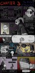 alternate_universe animal_humanoid anthro boss_monster_(undertale) clothed clothing comic dialogue english_text eye_patch eyewear female hair hi_res horrortale humanoid machine male marine marine_humanoid mettaton monster_kid open_mouth robot sharp_teeth simple_background sour-apple-studios speech_bubble teeth text undertale undertale_(series) undyne undyne_(horrortale)