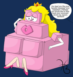 armwear blonde_hair clothing crown elbow_gloves female female_humanoid footwear gloves hair handwear headgear high_heels human_to_humanoid hyper hyper_lips lips lipstick makeup offscreen_character offscreen_female pink_body pink_clothing pink_footwear pink_high_heels pink_lips pink_lipstick pink_skin shoes simple_background sitting solo species_transformation speech_bubble square_breasts text thick_lips transformation transparent_background white_armwear white_clothing white_elbow_gloves white_gloves white_handwear white_speech_bubble white_text holdthebutter brock_(species) humanoid 2026 absurd_res alpha_channel digital_drawing_(artwork) digital_media_(artwork) english_text hi_res ibispaint_(artwork) signature