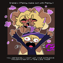 after_kiss animated_webp anthro blush bodily_fluids clothing disembodied_face duo eyewear female female/female flaming_eyes glasses hat haunted_house headgear headwear holidays intrusive_thoughts open_mouth saliva saliva_string selfcest spiral spiral_eyes square_crossover thought_bubble tongue wearing_glasses witch_costume witch_hat corruptedcryptid halloween nintendo pokemon penny_(corruptedcryptid) generation_4_pokemon ghost lopunny pokemon_(species) spirit 1:1 animated hi_res trans_(lore) trans_woman_(lore)