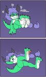 anthro breasts claws feet female foot_fetish foot_lick foot_play hair horn licking lying massage nipples nude simple_background smile soles solo tail teeth toe_claws toes tongue tongue_out mrgenoraven mythology fan_character dragon humanoid mammal mythological_creature mythological_scalie scalie 3:5 absurd_res digital_media_(artwork) hi_res