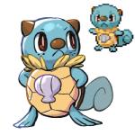 ambiguous_gender anthro brown_eyes brown_nose freckles fusion pokemon_fusion seashell shell simple_background solo sprite standing turtle_shell white_background emererre_(artist) fakemon nintendo pokemon generation_1_pokemon generation_5_pokemon hybrid oshawott pokemon_(species) squirtle 1:1 low_res