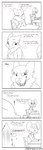 2019 absurd_res amy_(canisfidelis) anthro black_and_white breasts canid canine canis canisfidelis clothed clothing comic desk dialogue digital_drawing_(artwork) digital_media_(artwork) duo english_text eyebrows eyes_closed fangs female female_(lore) furniture hair hi_res humor looking_at_another mammal monochrome mouse murid murine neck_tuft open_mouth rodent simple_background sitting smile solo speech_bubble table teeth text topwear tuft wolf
