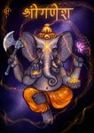 4_arms anthro belly big_ears broken_tusk clothed clothing male moobs multi_arm multi_limb navel nipples overweight plantigrade solo topless tusks nightgrowler asian_mythology hindu_mythology mythology ganesha deity elephant elephantid mammal proboscidean