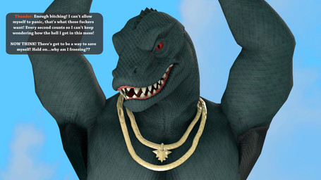 anthro clothed clothing cloud falling jewelry male profanity shirtless shirtless_anthro shirtless_male sky solo text topless topless_anthro meteorsmash okamical_(modeler) epic_games fortnite thunder_(fortnite) komodo_dragon lizard monitor_lizard reptile scalie 16:9 3d_(artwork) 4k absurd_res digital_media_(artwork) english_text hi_res widescreen