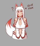 big_breasts breasts cleavage clothed clothing female hair long_hair looking_at_viewer navel oblivious question_mark smile smiling_at_viewer solo conditional_dnp quin-nsfw yuki_(quin-nsfw) animal_humanoid canid canid_humanoid canine canine_humanoid fox_humanoid humanoid mammal mammal_humanoid 2022 digital_media_(artwork) hi_res