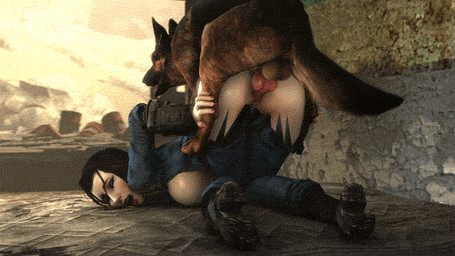 all_fours animal_genitalia animal_penis balls bestiality big_breasts black_hair blue_eyes breasts canine_genitalia canine_penis clothed clothed_sex clothing doggystyle duo erection female female_on_bottom female_on_feral female_penetrated feral feral_penetrating feral_penetrating_human from_behind_position genitals hair human_focus human_on_feral human_penetrated interspecies knot looking_back looking_pleasured male male/female male_on_human male_on_top male_penetrating male_penetrating_female nipples not_furry_focus on_bottom on_top open_clothing open_shirt open_topwear penetration penile penile_penetration penis penis_in_vagina realistic_feral sex shirt topwear torn_clothing vaginal vaginal_penetration vault_suit vulva noname55 fallout microsoft dogmeat nora_(fallout) canid canine canis domestic_dog human mammal 3d_(artwork) 3d_animation animated digital_media_(artwork) lol_comments source_filmmaker_(artwork)