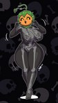 5_fingers big_breasts bone breasts female fingers food for_a_head fruit holidays jack-o'-lantern looking_at_viewer pattern_background plant pumpkin pumpkin_head simple_background skeleton skeleton_bodypaint skeleton_costume skull solo thick_thighs joaoppereiraus halloween pumpky_(joaoppereiraus) elemental_creature elemental_humanoid flora_fauna food_creature food_humanoid fruit_humanoid humanoid living_fruit object_head plant_humanoid 2023 hi_res