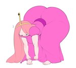 adventure_time barefoot bent_over big_butt bulumble-bee butt candy candy_humanoid candy_people_(at) cartoon_network clothing dessert dress feet female food food_creature food_hair food_humanoid hair huge_butt huge_hips huge_thighs humanoid hyper hyper_butt hyper_hips hyper_thighs living_candy pink_body pink_clothing pink_dress pink_hair princess princess_bubblegum pseudo_hair royalty solo standing thick_thighs wide_hips