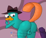 anthro backsack balls duo genitals male penis dumbplatypus disney phineas_and_ferb perry_the_platypus mammal monotreme platypus absurd_res hi_res