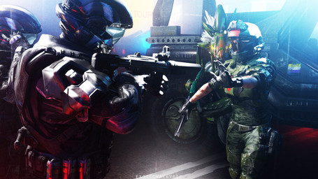 aiming_gun aiming_weapon anthro armor blue_body blue_feathers camo car carbine city city_background clothing dark duo_focus faceless_character faceless_human feather_hair feathered_crest feathers female female_human gloves glowing glowing_eyes grey_body grey_scales group gun handwear head_crest headgear helmet holding_gun holding_object holding_ranged_weapon holding_submachine_gun holding_weapon light_body light_skin male male_anthro night police pseudo_hair raised_arm raised_hand ranged_weapon scales sharp_teeth submachine_gun teeth vehicle warthog_vehicle_(halo) weapon yellow_eyes exotic_valkyrie halo_(series) microsoft xbox_game_studios jazz_(exoticvalkyrie) alien avian human kig-yar mammal scalie t'vaoan 16:9 3d_(artwork) absurd_res alternate_version_at_source colored digital_media_(artwork) hi_res widescreen