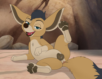 animal_genitalia animal_vulva anus black_eyes black_markings black_nose bodily_fluids brown_body brown_fur canine_genitalia canine_vulva countershade_torso countershading day dipstick_tail eyebrows female feral fluffy fluffy_tail fur genital_fluids genitals gloves_(marking) half-closed_eyes head_tuft inviting leg_markings looking_at_viewer lying lying_on_ground markings multicolored_body narrowed_eyes on_back on_ground open_mouth open_smile outside pawpads presenting presenting_vulva quadruped raised_leg smile socks_(marking) solo tail tail_markings tan_body tan_countershading tan_fur tan_markings teeth tongue tuft two_tone_body vaginal_fluids vulva young young_female young_feral skateryena disney the_lion_guard the_lion_king kijana_(the_lion_guard) black-backed_jackal canid canine canis jackal mammal 2025 alternate_version_at_source hi_res