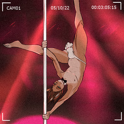 anthro bulge clothing dancing detailed_bulge fur hair half_naked looking_at_viewer male pole pole_dancing simple_background smile smirk solo stripper stripper_pole thong underwear spottedp_anda0046 hare lagomorph leporid mammal rabbit 1:1 low_res
