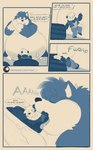 accident accidental_vore anthro belly big_belly bounce bump cake confusion dessert duo food greeting jiggling larger_anthro larger_male looming macro male male_pred male_prey micro micro_anthro micro_male navel open_mouth oral_vore overweight overweight_male partially_inside shocked size_difference slightly_chubby smaller_anthro smaller_male smothering stare stuffing surprise swallowing text underbelly vore walking that_j bear canid canine canis giant_panda mammal wolf absurd_res digital_media_(artwork) english_text hi_res