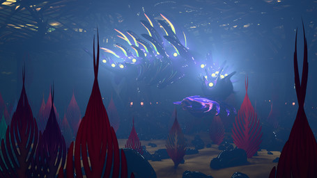 ambiguous_gender anthro anthro_prey biped blue_body feral feral_pred glowing glowing_eyes multi_eye octoped oral_vore outside proboscis_(anatomy) rock sea seabed underwater vore water malaguetista blender_cycles kinki_(mhy) mast_(mhy) matanu nyeshuten roshenon ten'yenon 16:9 2025 3d_(artwork) blender_(artwork) digital_media_(artwork) hi_res widescreen