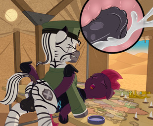accessory angry animal_genitalia animal_penis anus armor balls big_balls black_hair black_mane black_stripes black_tail bodily_fluids broken_horn butt canon_x_oc clothing cum cum_in_vagina cum_inside cutie_mark desert dock_(anatomy) duo equine_anus equine_genitalia equine_penis eye_scar eyebrows eyes_closed facial_scar female female_penetrated feral feral_on_feral feral_penetrated feral_penetrating feral_penetrating_feral footwear fur furgonomics genital_fluids genitals grey_stripes hair hair_accessory hat headgear headwear hooves horn internal male male/female male_penetrating male_penetrating_female mane map military_uniform multicolored_hair multicolored_mane open_mouth open_smile penetration penis pink_hair pink_mane pink_tail puffy_anus purple_body purple_fur sand scar sex shoes smile striped_body striped_fur stripes tail tail_accessory tail_anus teeth two_tone_hair two_tone_mane two_tone_tail underhoof uniform vaginal vaginal_canal vaginal_penetration white_body white_fur white_hair white_mane white_tail registereduser friendship_is_magic hasbro my_little_pony my_little_pony:_the_movie_(2017) mythology fan_character tempest_shadow_(mlp) equid equine mammal mythological_creature mythological_equine unicorn zebra 2023 absurd_res digital_media_(artwork) hi_res