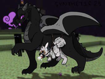 ambiguous_gender bdsm belly_riding bondage bound breath duo feral feral_bondage feral_on_feral male male/ambiguous membrane_(anatomy) membranous_wings muzzle_(object) restraints rope rope_bondage rope_muzzle side_view size_difference tail the_end_(minecraft) wings synthet1c microsoft minecraft mojang mythology xbox_game_studios buzzard_(synthet1c) jean_(minecraft) canid canine canis dragon ender_dragon mammal mythological_creature mythological_scalie pale_wolf_(minecraft) scalie wolf wolf_(minecraft) 4:3 digital_media_(artwork) hi_res