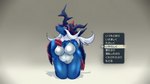 16:9 absurd_res anthro big_breasts blue_body blue_fur blush blush_lines breasts claws eyelashes featureless_breasts featureless_crotch female front_view fur generation_8_pokemon grey_background hand_on_chest hi_res hisuian_form hisuian_samurott huge_breasts ketsuneko kneeling looking_at_viewer nintendo pokemon pokemon_(species) red_claws red_eyes red_nose regional_form_(pokemon) seashell shell simple_background slightly_chubby solo text thick_thighs thigh_gap translated white_body white_fur wide_hips widescreen