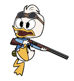 4_fingers anthro beak clothing dot_eyes explosives eyewear feathers fingers goggles grenade gun jumping male open_mouth pose ranged_weapon shirt shotgun simple_background simple_eyes solo t-shirt topwear weapon white_background white_body white_feathers flowerpigeon73 disney ducktales ducktales_(2017) playerunknown's_battlegrounds dewey_duck anatid anseriform avian bird duck 2017 digital_media_(artwork)